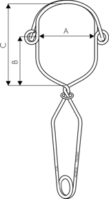 Schemat budowy zaczepu nożycowego